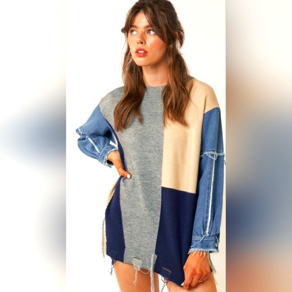 Dress Sale Missguided Colorblock Oversized Sweatshirt Dress NWT